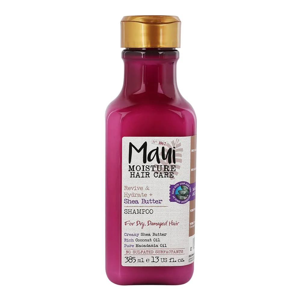 Maui Moisture Maui شامبو بزبدة الشيا المنعش والمرطب للشعر الجاف والتالف