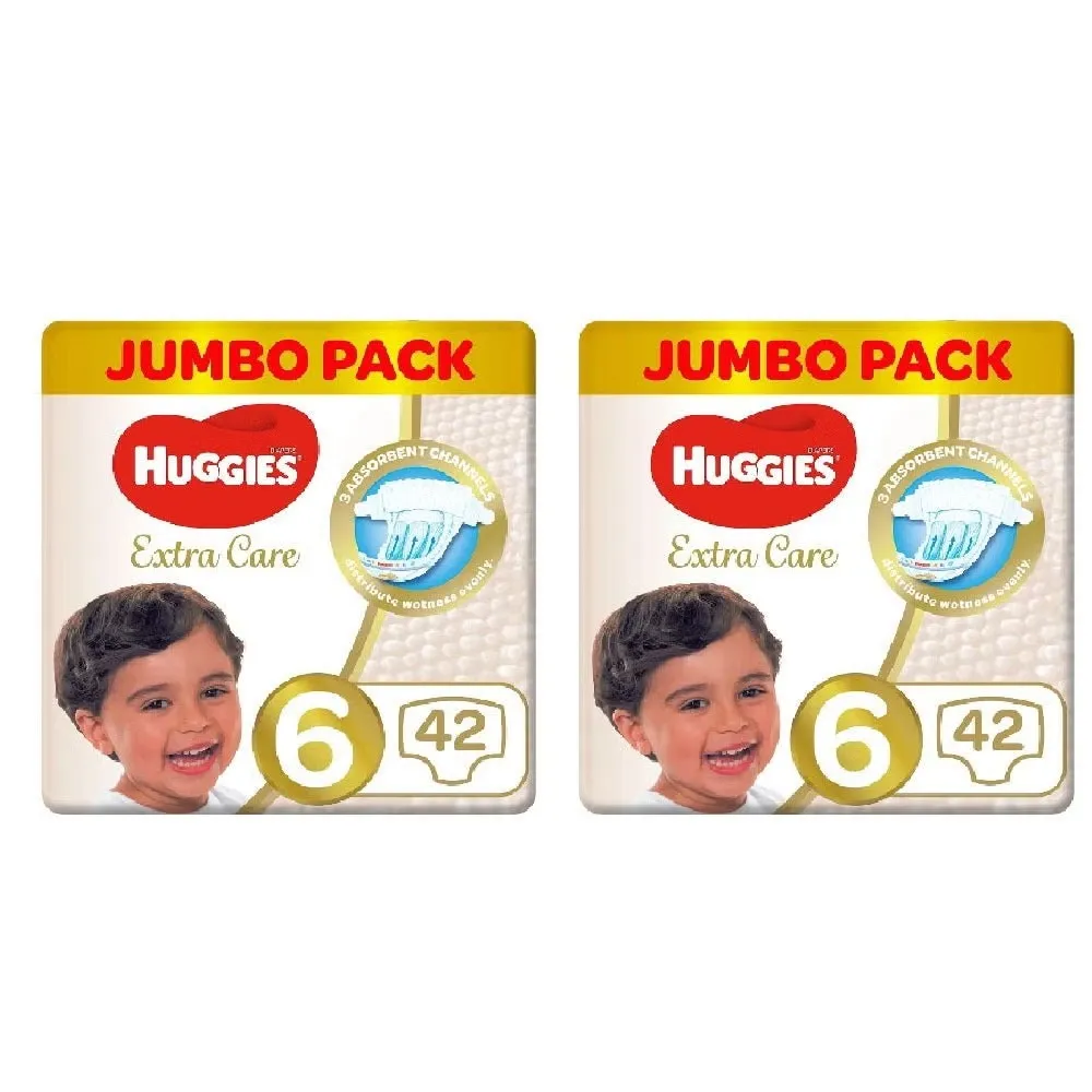 Huggies عناية إضافية مقاس 6 (15+kg) - 2x42's