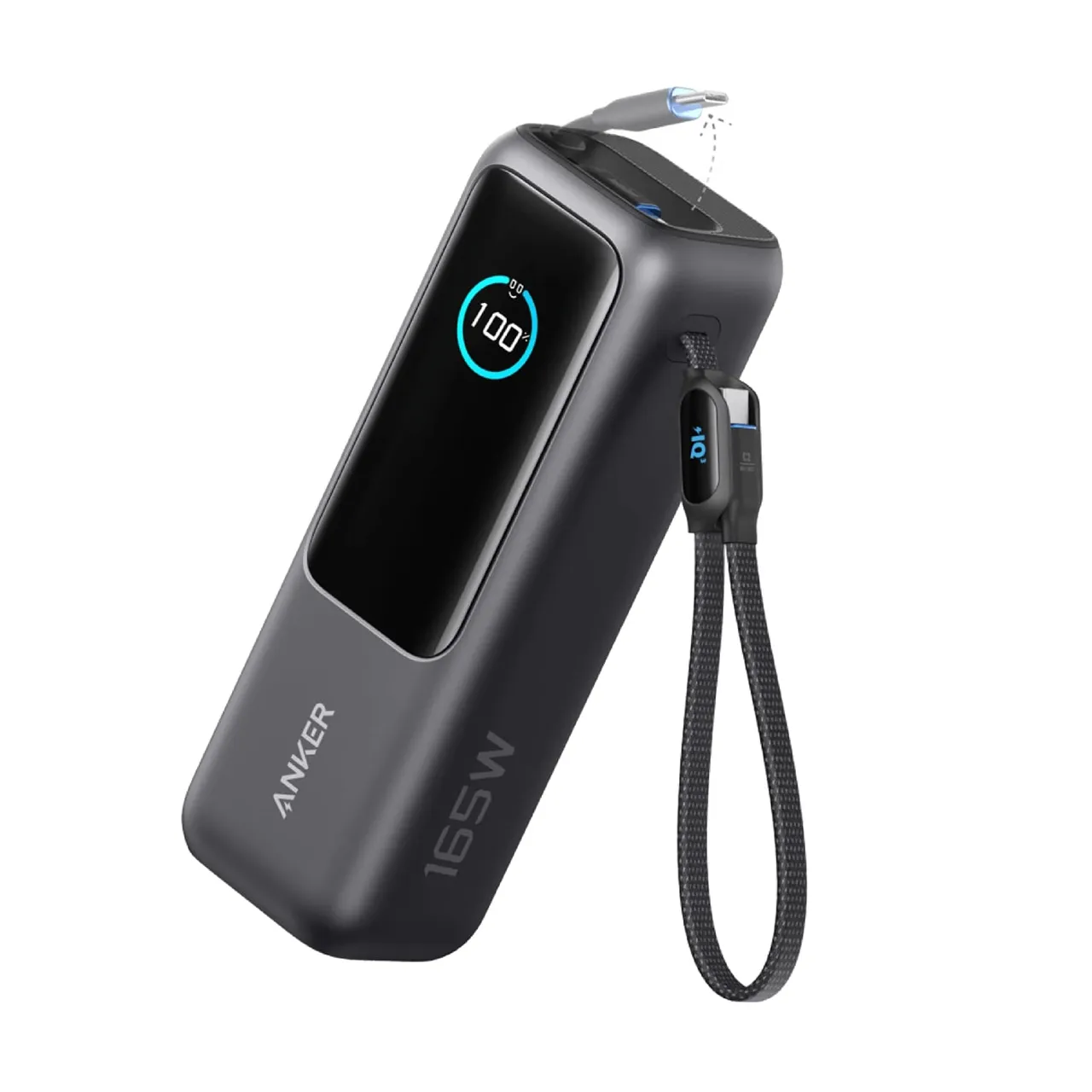 Anker بنك طاقة للابتوب 25000 mAh بقدرة 165W، أسود فضائي، A1695H11
