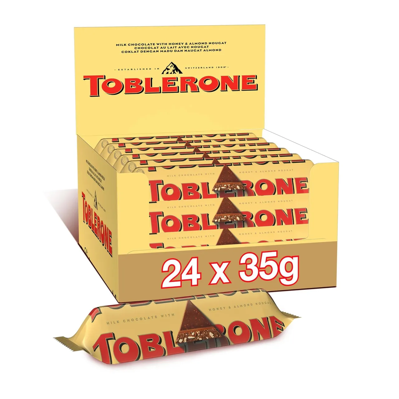 Toblerone شوكولاتة بالحليب توبليرون