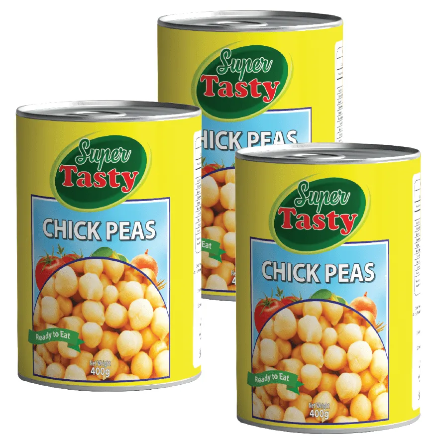 Super Tasty حمص معلب 400g x 3pcs