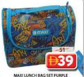 maxi Lunch Bag Set Purple