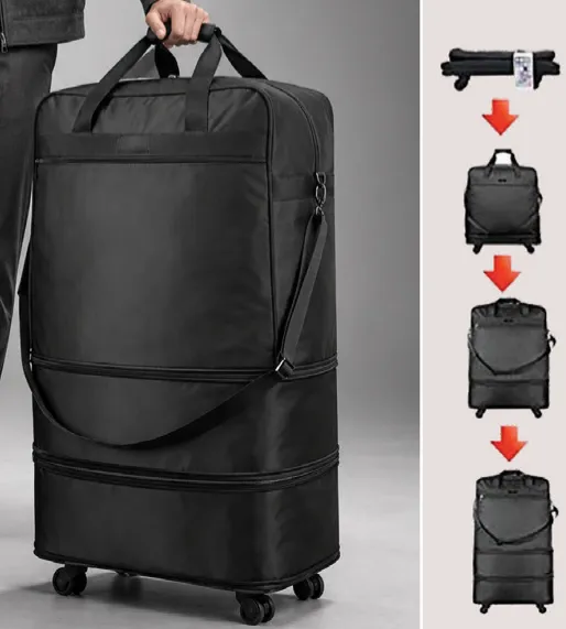 Expandable Foldable Wheel Bag Assorted