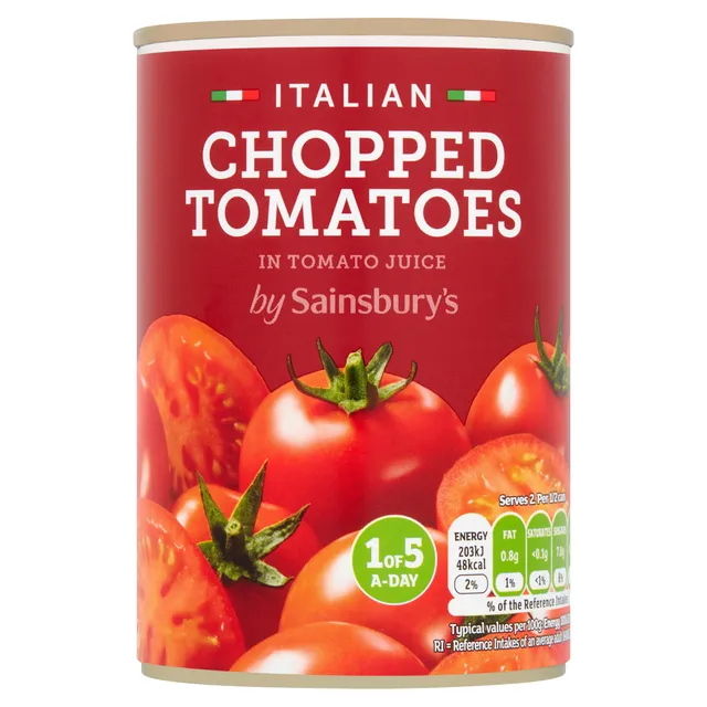 Sainsbury's Sainsburys Italian Chopped Tomatoes In Tomato Juice
