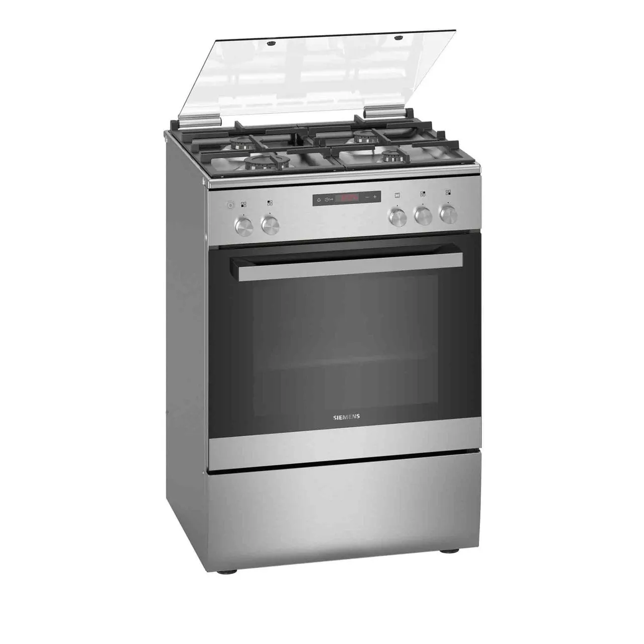 Siemens طباخ غاز، 4 شعلات، 60x60 cm، ستانلس ستيل، HG2M30E50M، iQ300