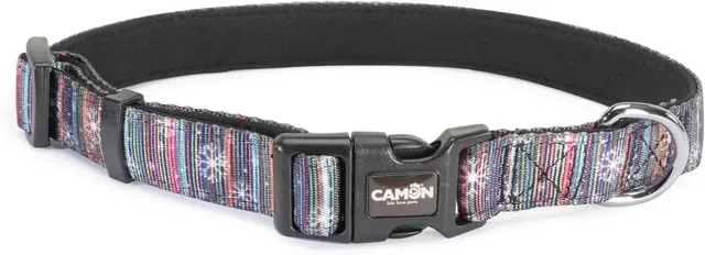 camon Multicolor Adjustable Dog Collar 2.0X34-52 cm – M