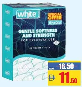 White Facial Tissues Duplex