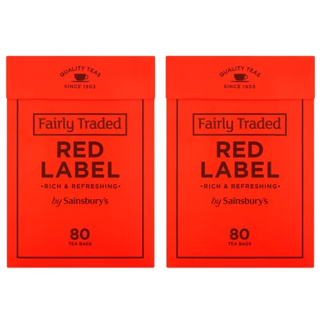 Sainsbury's شاي بروك بوند ريد ليبل الأحمر