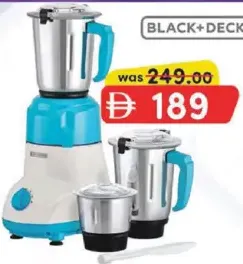 Black+Decker خلاط مع مطحنة و3 أوعية Mg550-B5