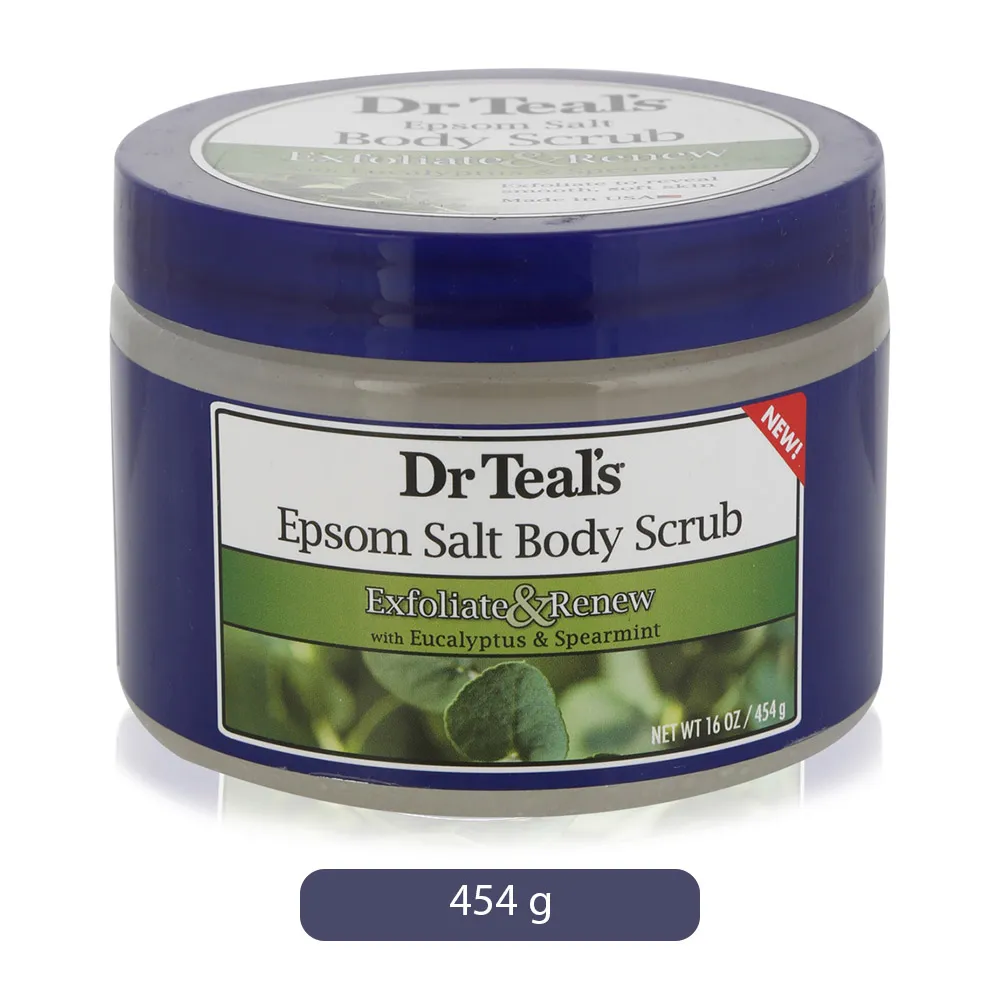 Dr Teal'S مقشر الجسم بملح إبسوم للتقشير والتجديد بالأوكالبتوس والنعناع Dr. Teal's