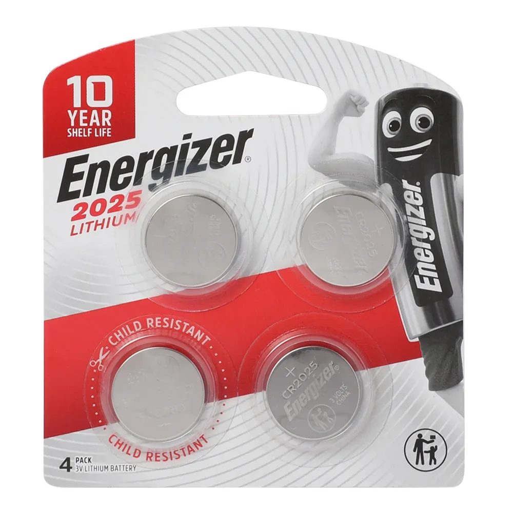 Energizer بطاريات ليثيوم قرصية 2025 - 4 قطع