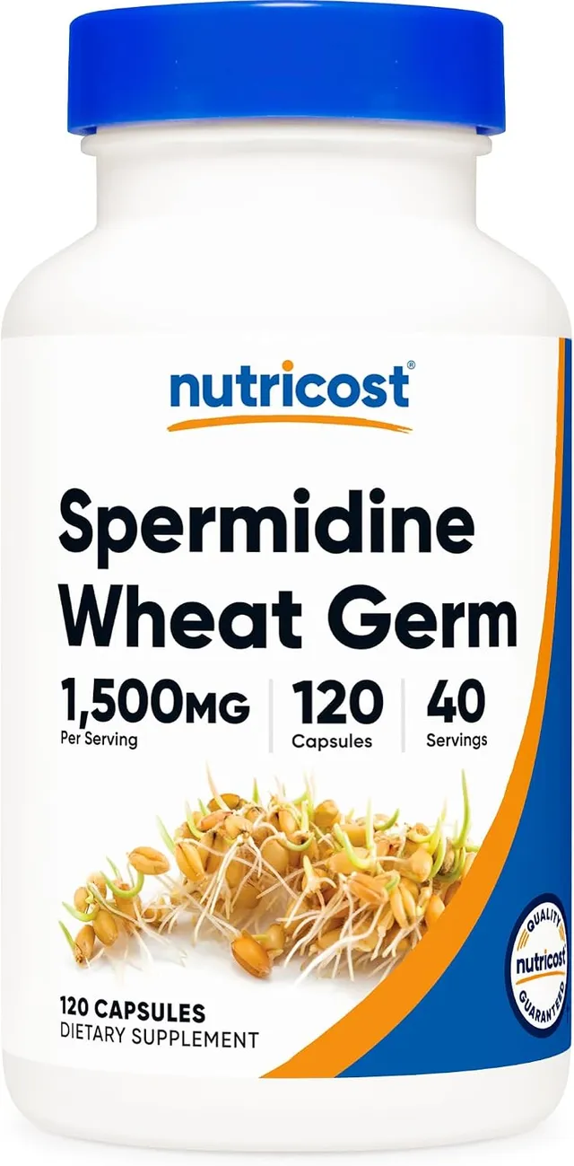 Nutricost Idine Wheat Germ Extract Supplement, 1500mg Wheat Germ Extract, 120 Capsules - 15mg Equivalent Idine Per Serving, 40 Servings, Vegetarian And Non-Gmo