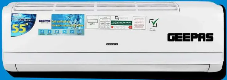 Geepas مكيف سبليت انفرتر بضاغط روتاري بقدرة 1.5 Ton