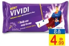 Vividi Lavender Scent Floor Cleaning Wipes