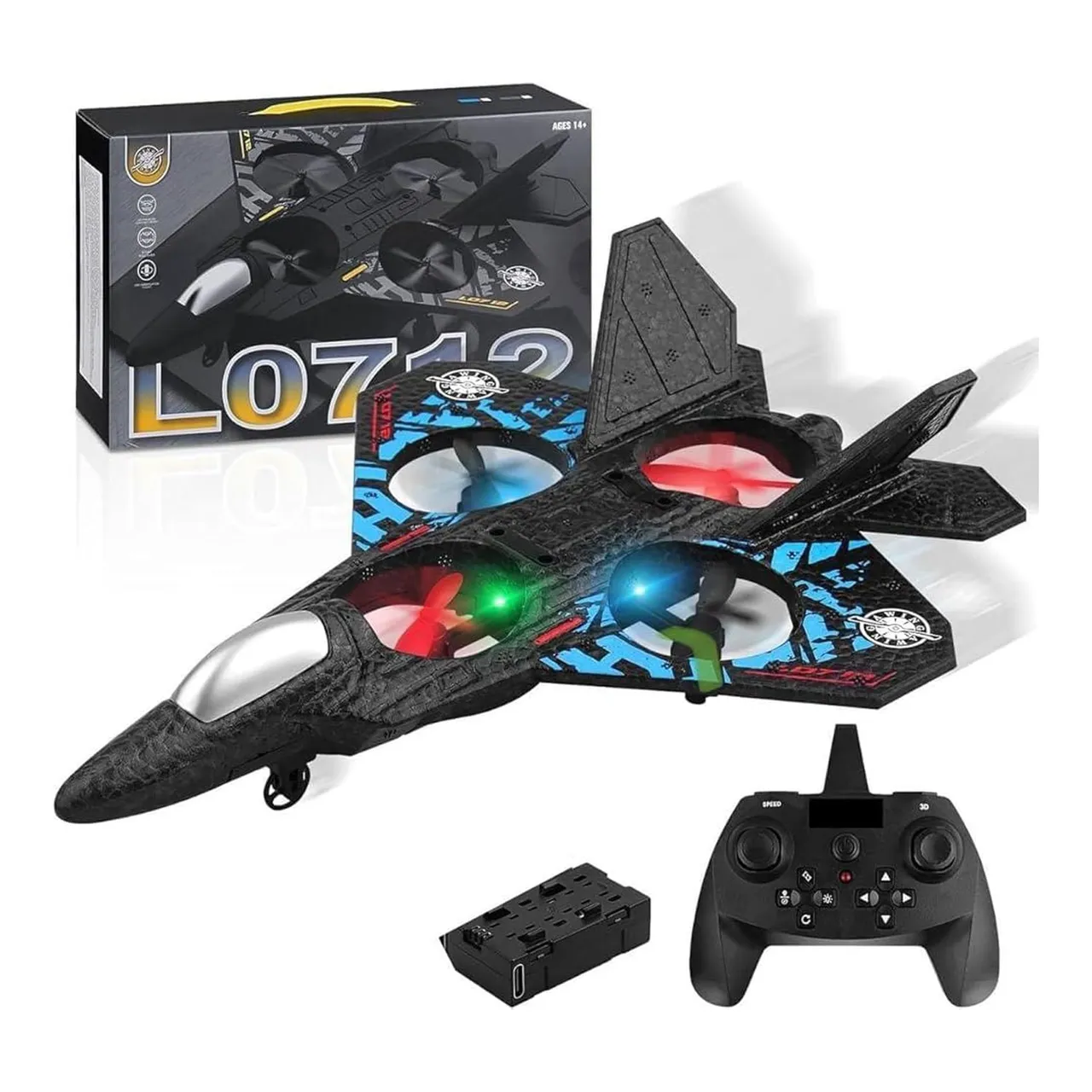 Z Star طائرة لعبة للأطفال بالتحكم عن بعد Flyzo Kids من الفوم طراز Jet Airplane PC-L0712