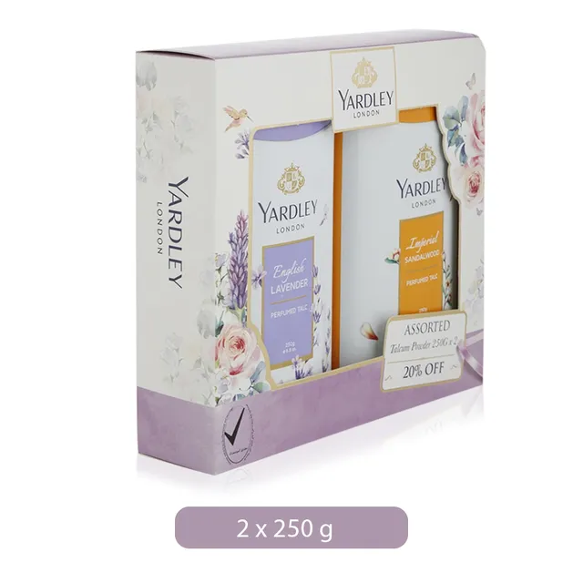 Yardley Talc Twin Pack Assorted
