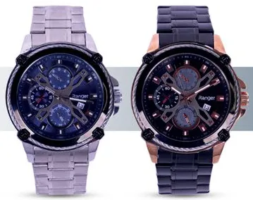 Ranger Men’s Chain Watch Assorted