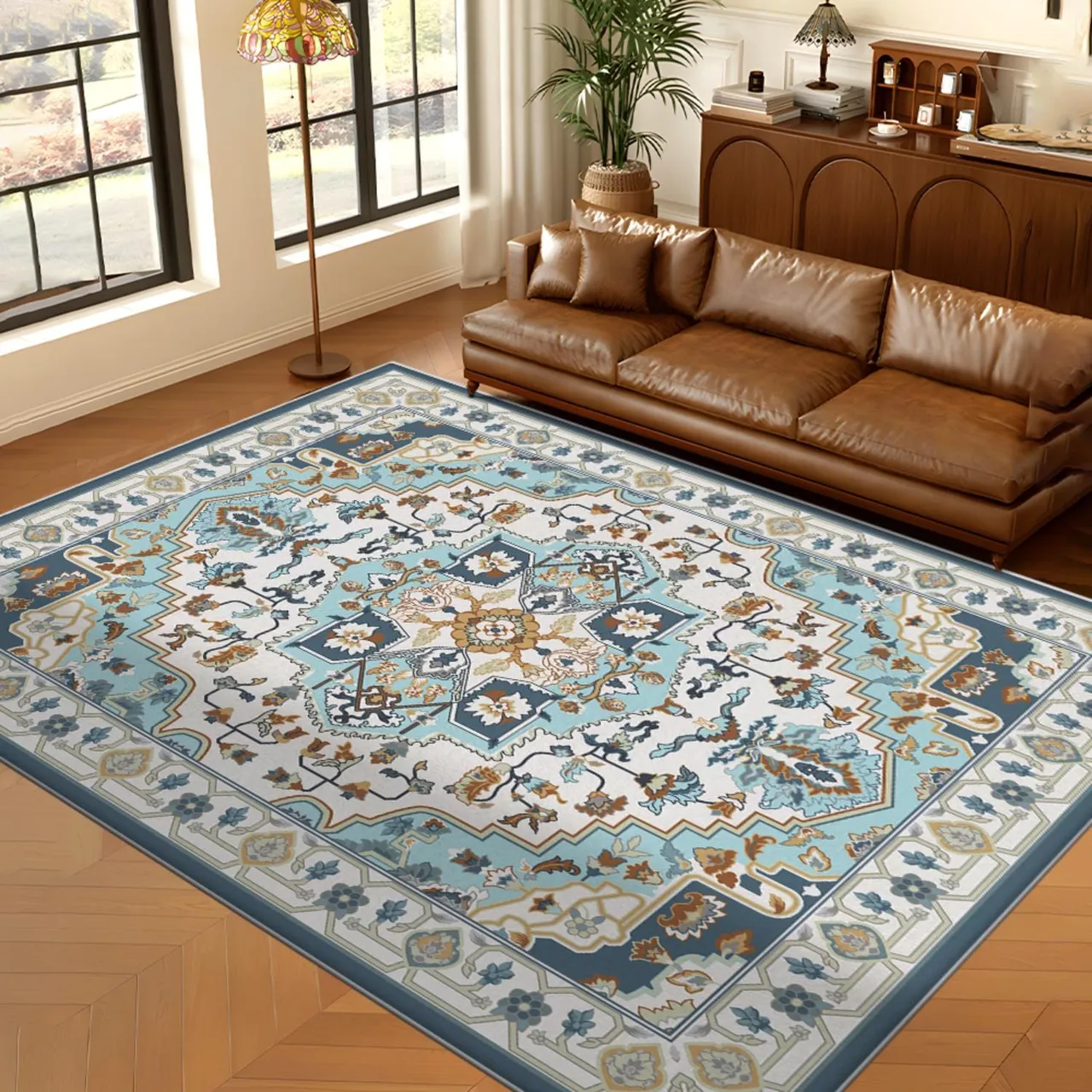 Maple Leaf Home سجادة حرير صناعي، 120 x 170 cm، ZC5600