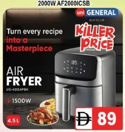 Unigeneral Air Fryer 1200W UG-4512AFBK