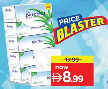 Blue Sky Soft Facial Tissue 2Ply