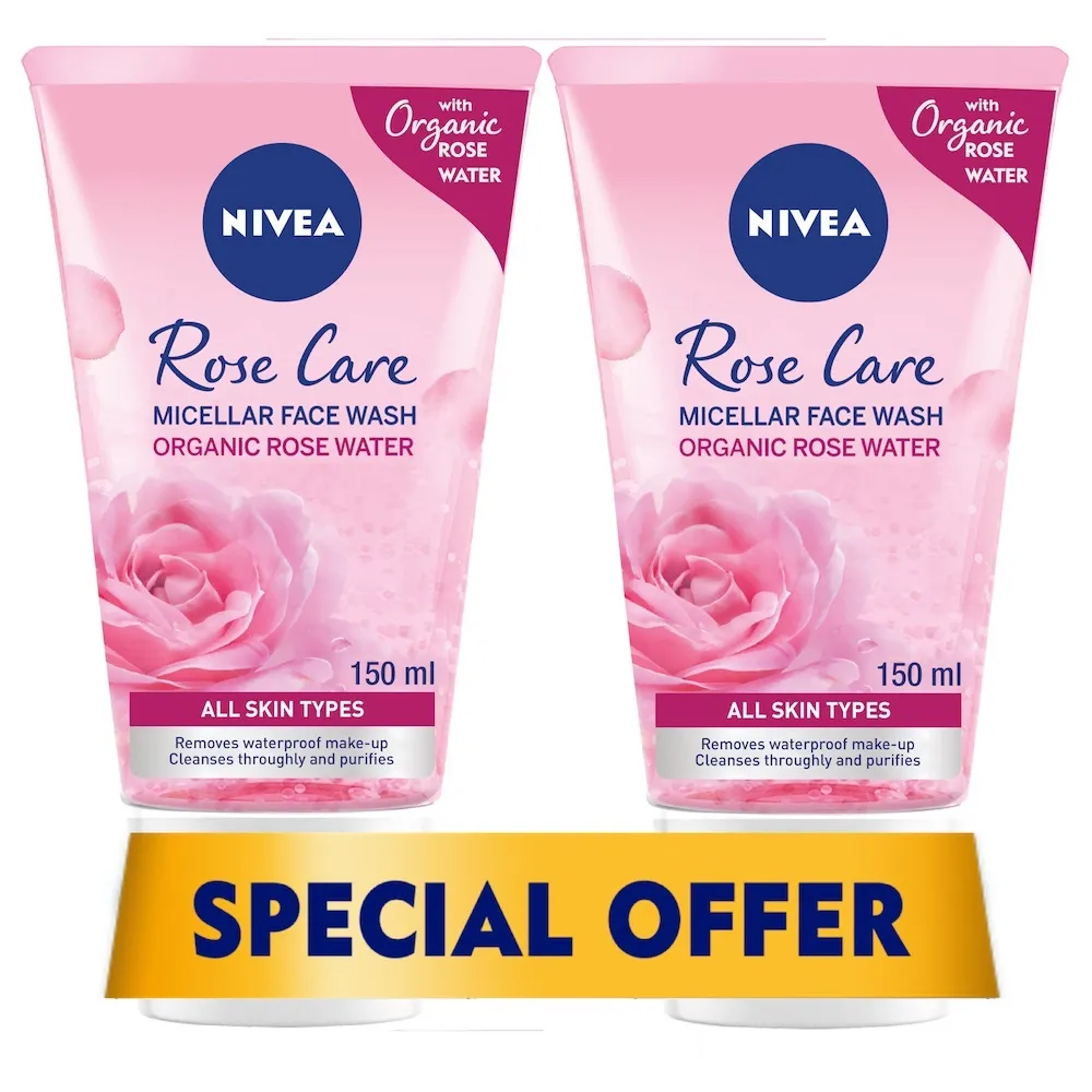 Nivea غسول وجه بماء الورد