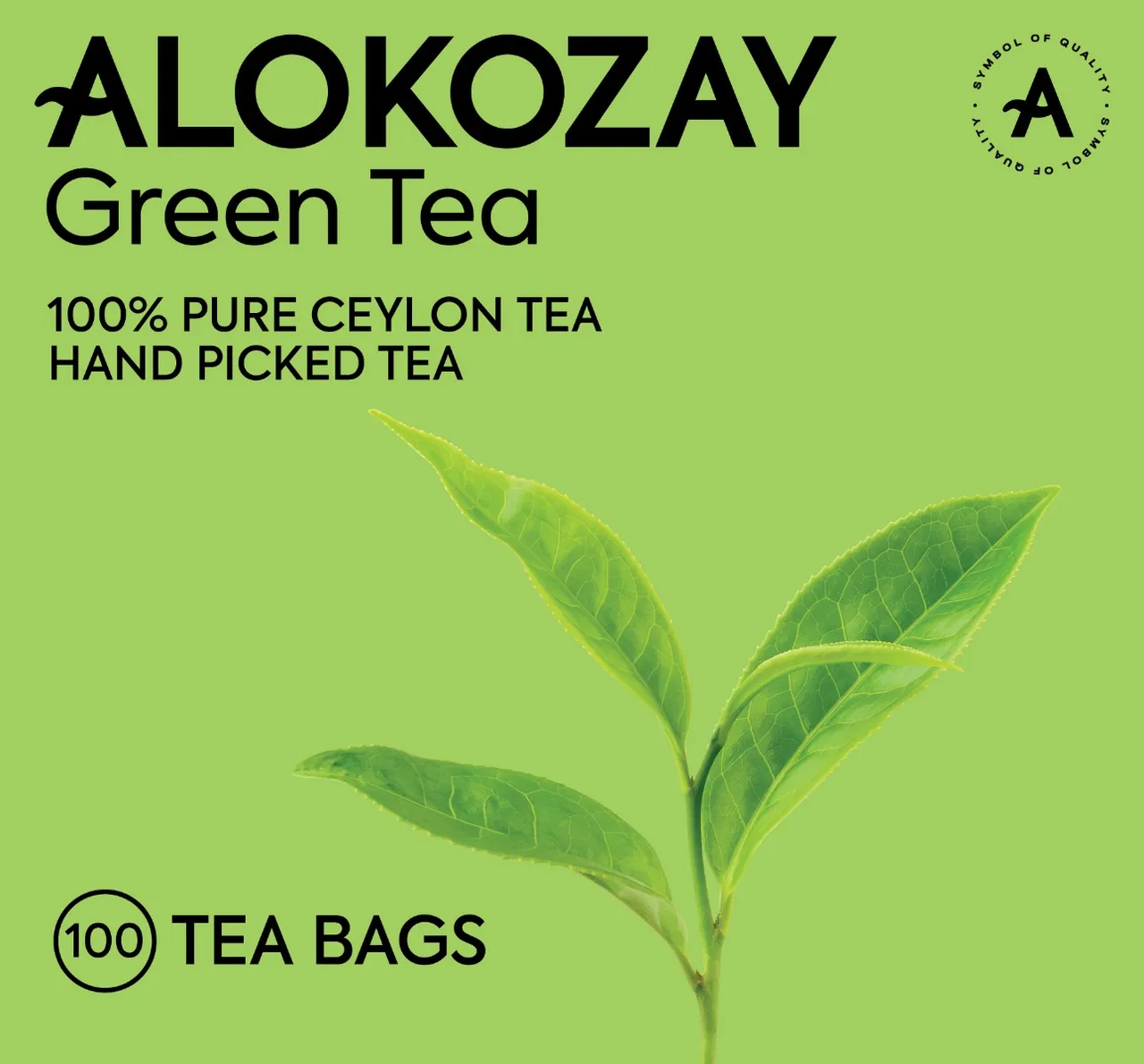 Alokozay أكياس شاي أخضر - 100pcs