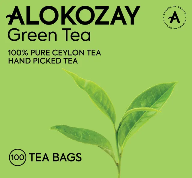 Alokozay Green Tea Bag - 100 Pieces