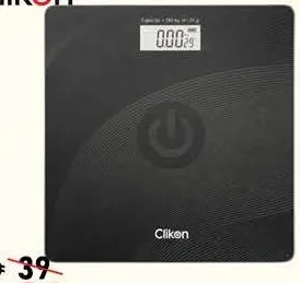 Clikon ميزان للحمام ديجيتال من أيكون
