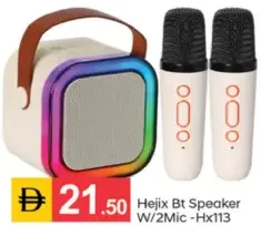 Hejix مكبر صوت Bt مع 2 ميكروفون Hx113