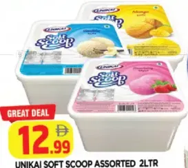 Unikai Soft Scoop Assorted