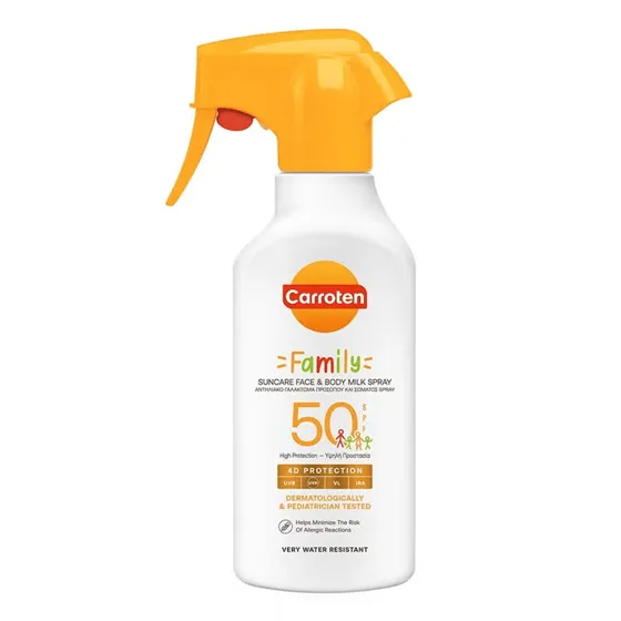 Carroten Family Suncare Face & Body Milk Spray SPF 50
