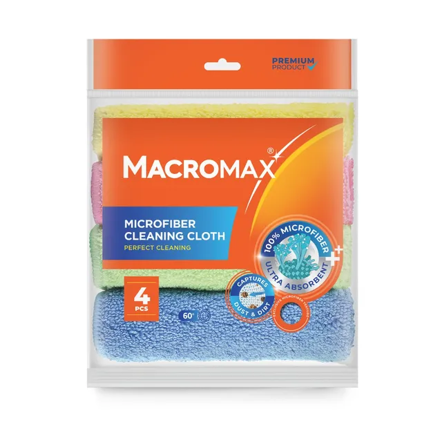 Macromax Mf/Cleaning Cloth - 4pcs
