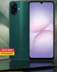 Samsung A07 4G أخضر، RAM 4GB، ROM 64GB