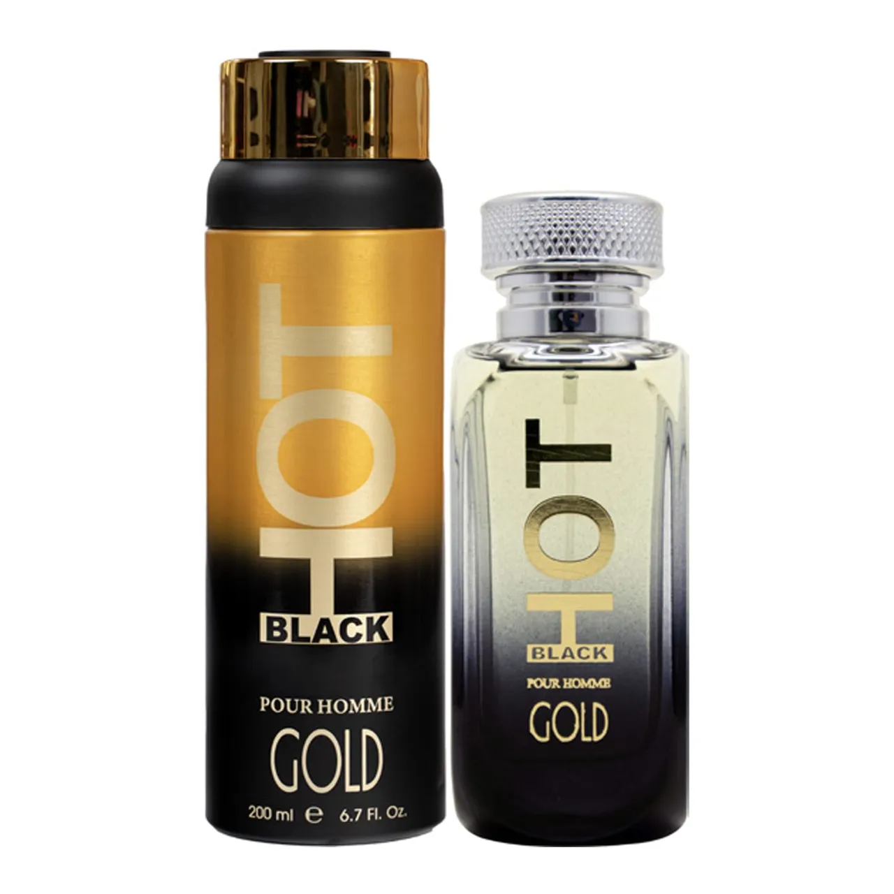 Bernard-Dimitri عطر أو دو تواليت Bernard Dimitri هوت بلاك جولد للرجال + بخاخ مزيل عرق