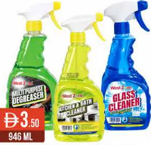 West Zone Multi Purpose Degreaser/Kitchen & Bath/Glass Cleaner