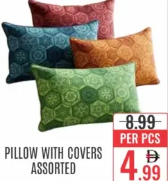 Pillow With Covers Assorted