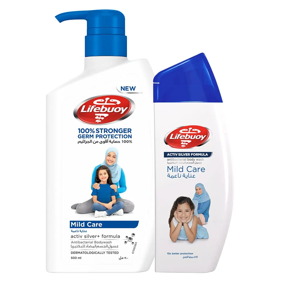 Lifebuoy غسول جسم للعناية اللطيفة Active Silver+ + Active Solver