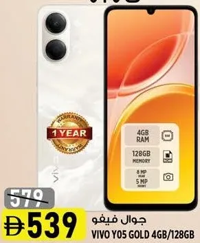 Vivo Y05 Gold 4 GB/128 GB