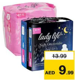 Lady Life Night Comf/Wings Pads