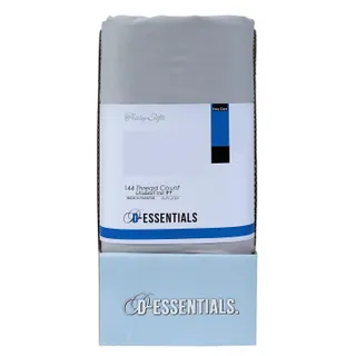 Decora شرشف مطاطي سادة D-Essentials مقاس 100x200cm فضي