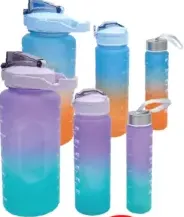 Water Bottle 3in1 Set Assorted