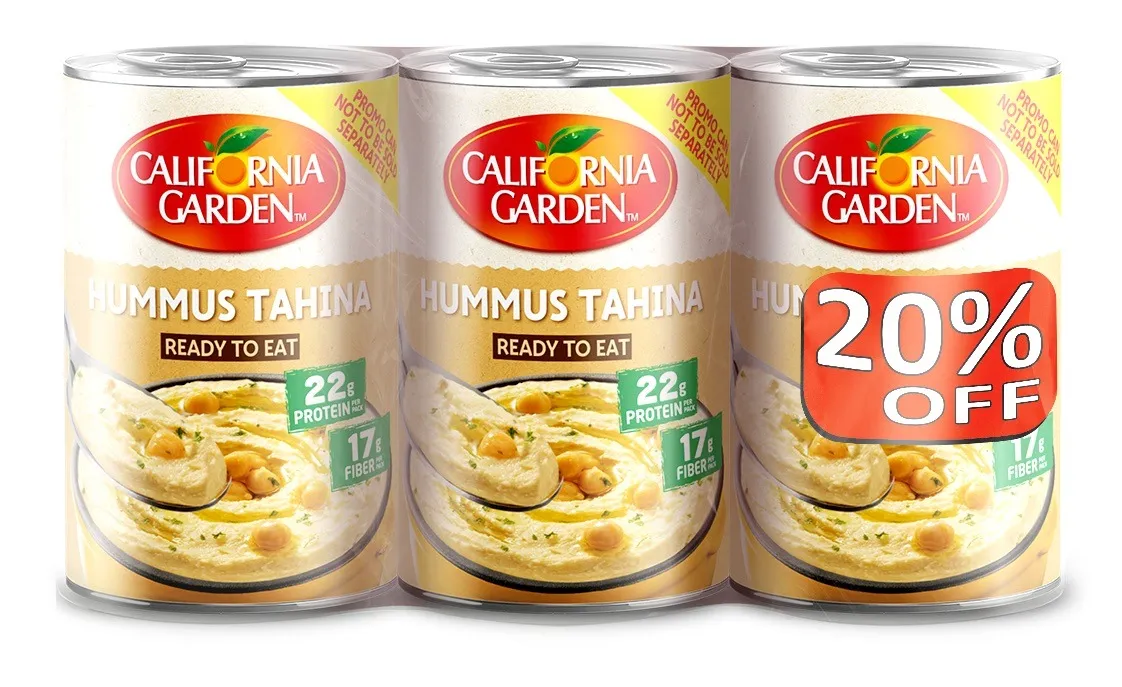 California Garden حمص معلب بالطحينة عبوة اقتصادية