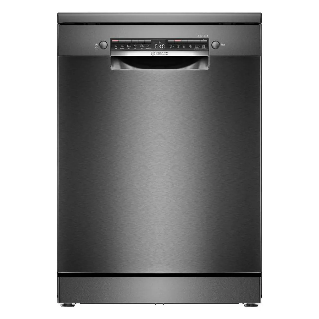 Bosch غسالة أطباق قائمة بذاتها 12 طقم EcoSilence Drive مع VarioDrawer موديل SMS4HMC25M ستيل أسود مصقول