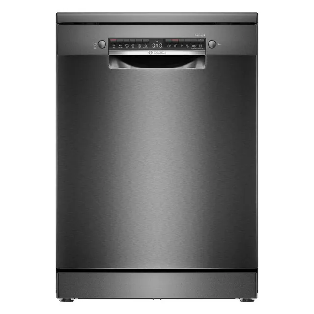 Bosch 12 Place Settings Freestanding Dishwasher, EcoSilence Drive, VarioDrawer – SMS4HMC25M Brushed Black Steel