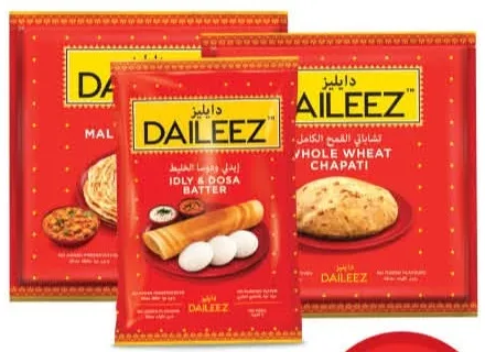 Daileez عجينة إيدلي ودوسا / بروتا مالابار / شباتي القمح