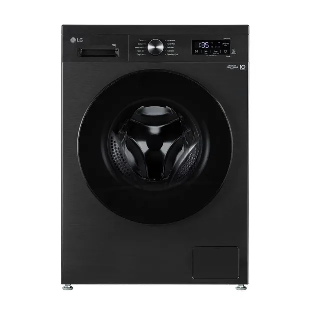 LG Front Load Washing Machine LVF0900PBGB Black