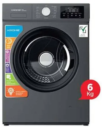 Krome F/L Washing Machine KR-WFL606SIW