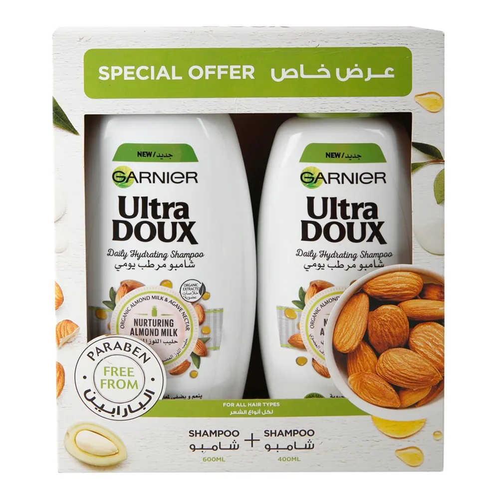 Garnier شامبو مرطب يومي Ultra Doux، +
