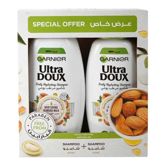 Garnier Ultra Doux Daily Hydrating Shampoo, +