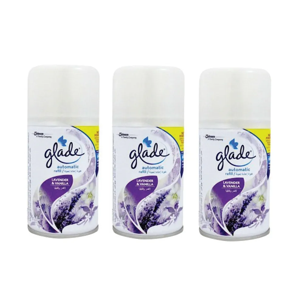 Glade بخاخ عبوة إعادة تعبئة أوتوماتيك باللافندر والفانيليا